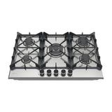 Drija Milan 76 Pro Estufa Empotrable a Gas de Acero Inoxidable | 5 Quemadores | 5 Válvulas de Seguridad