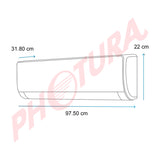 Mabe Aire Acondicionado Split Inverter 22,000 BTU | SEER 18.33 | Solo Frío | Recubrimiento Pro Shield | Silver Ion | Bio Filtro | 220v