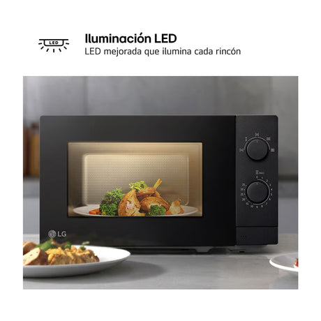 LG Microondas de 700W | 0.7p3 | Negro