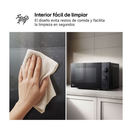 LG Microondas de 700W | 0.7p3 | Negro