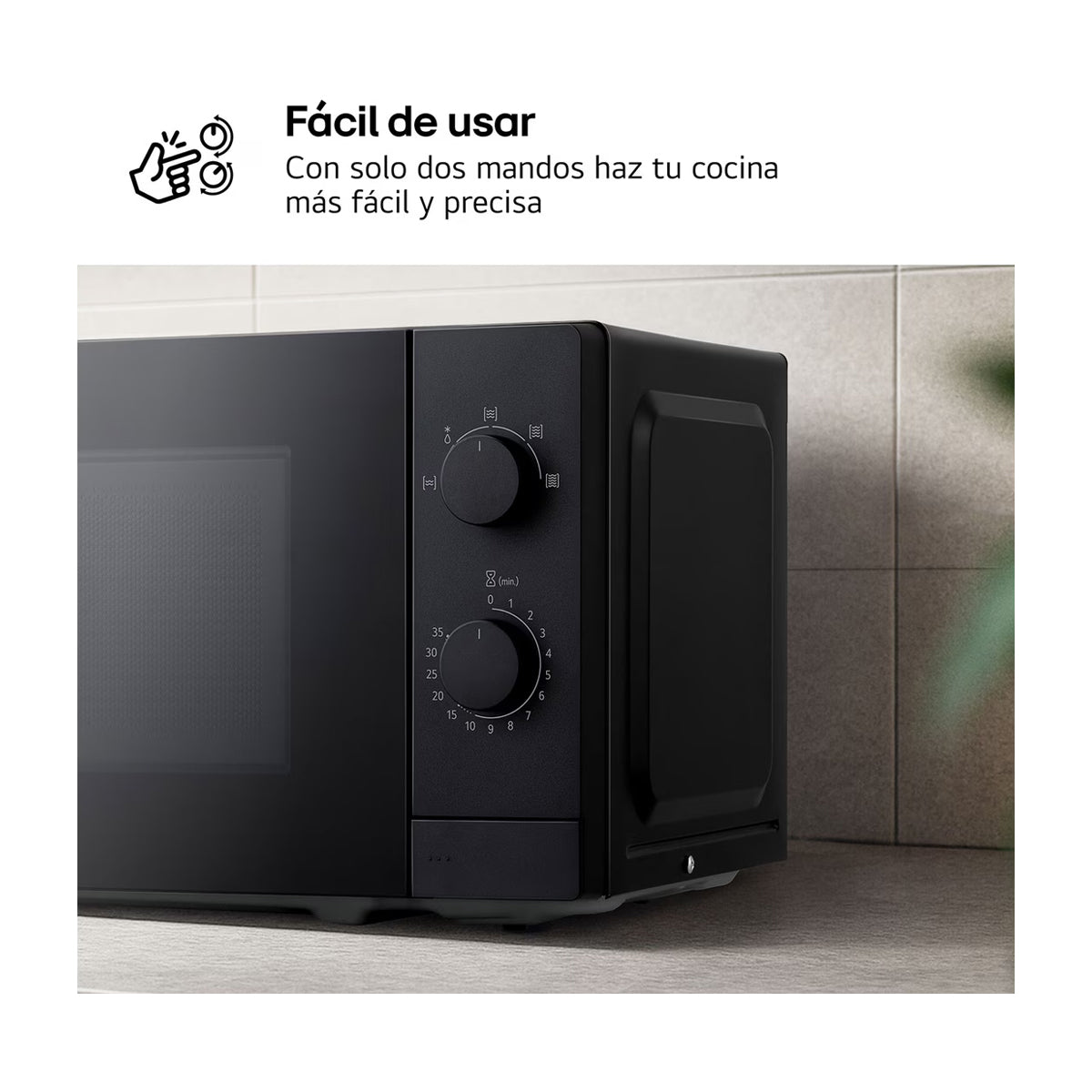 LG Microondas de 700W | 0.7p3 | Negro