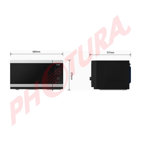 Samsung Microondas de 750W | Convección | Grill | Interior de Cerámica | Steam Cook | Modo Eco | 0.8p3 | Negro