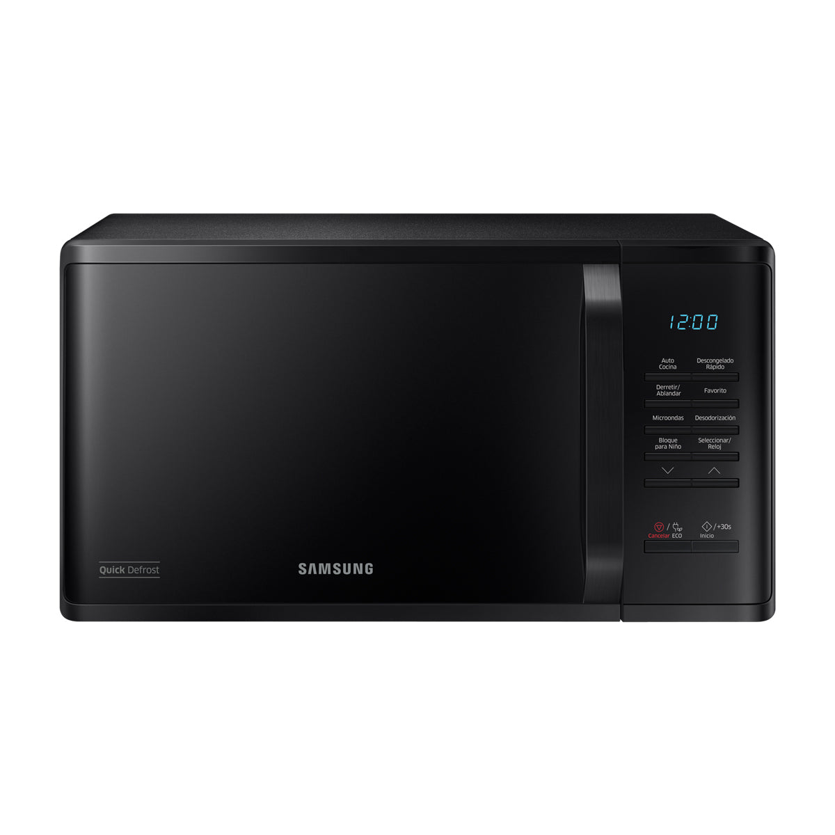 Samsung Microondas de 800W | Interior de Cerámica | Modo Eco | 0.8p3 | Negro