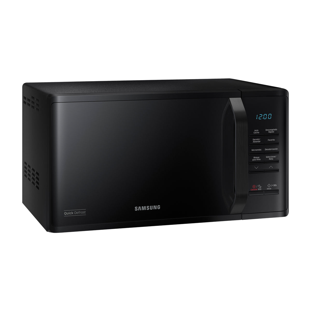 Samsung Microondas de 800W | Interior de Cerámica | Modo Eco | 0.8p3 | Negro
