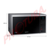 Samsung Microondas de 1000W | Interior de Cerámica | Modo Eco | 1.1p3 | Plateado