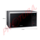 Samsung Microondas de 1000W | Interior de Cerámica | Modo Eco | 1.1p3 | Plateado