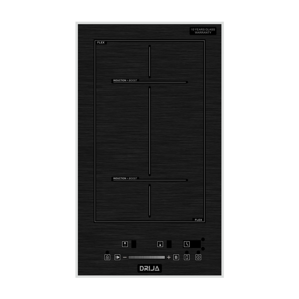 Drija Múnich 30 Induktion Estufa Empotrable Eléctrica de Vitrocerámica | 2 Quemadores | Control Táctil