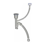 DRIJA Murano 76 Fregador Moderno de Acero Inoxidable | Sistema Anti Reboso | Enjuagador de Vasos | Dispensador de Jabón