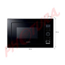 Sankey Microondas Empotrable de 1450W | 0.9p3 | Cocción Grill | Negro