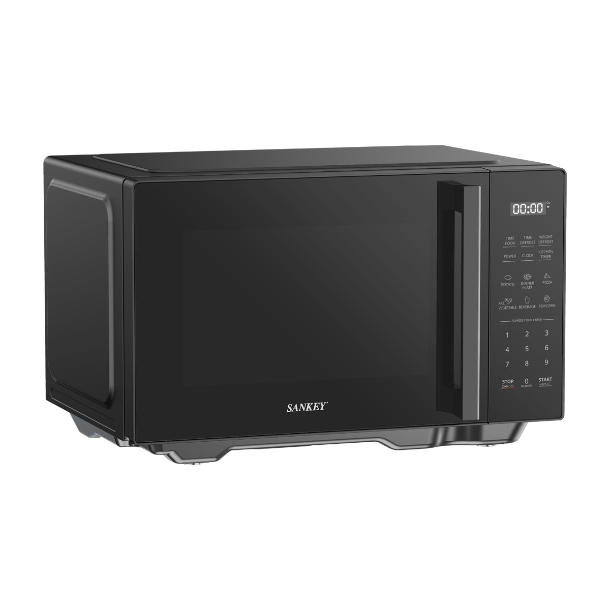 Sankey Microondas de 800W | Cavidad Plana | 0.7p3 | Negro