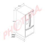Whirlpool Refrigeradora French Door de 3 Puertas |  Fresh Flow | EveryDrop | Dispensador de Agua | 20p3