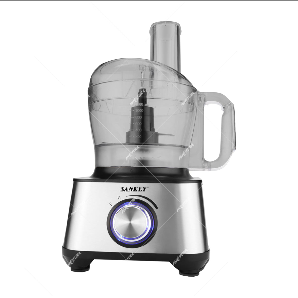 Sankey Procesador de Alimentos Multifuncional | Velocidades Variables | Función de Pulso | 1000W | Plateado