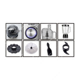 Sankey Procesador de Alimentos Multifuncional | Velocidades Variables | Función de Pulso | 1000W | Plateado