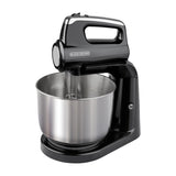 Black & Decker Batidora de Pedestal / Mano de 5 Velocidades | 3.5L | 250W | Negro