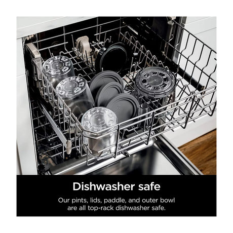 Ninja Creami Máquina para hacer Helado 7-en-1 | Tecnología Creamify | Creameriser System | Negro Plateado