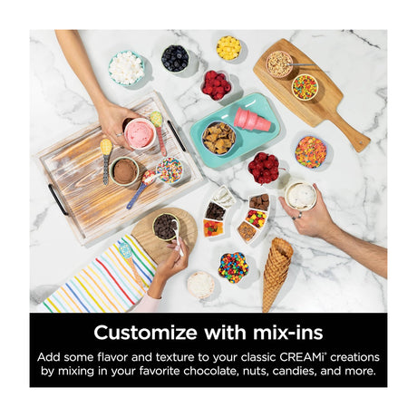 Ninja Swirl Creami Máquina para hacer Helado 13-en-1  | Tecnología Creamify | Tecnología CreamiFit | Plateado
