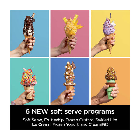 Ninja Swirl Creami Máquina para hacer Helado 13-en-1  | Tecnología Creamify | Tecnología CreamiFit | Plateado