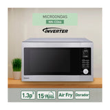 Panasonic Microondas Inverter de 1100W | Freidora de Aire | Convección | 1.3p3 | Plateado