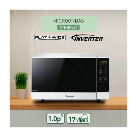 Panasonic Microondas Inverter de 1100W | Grill | 1p3 | Gris