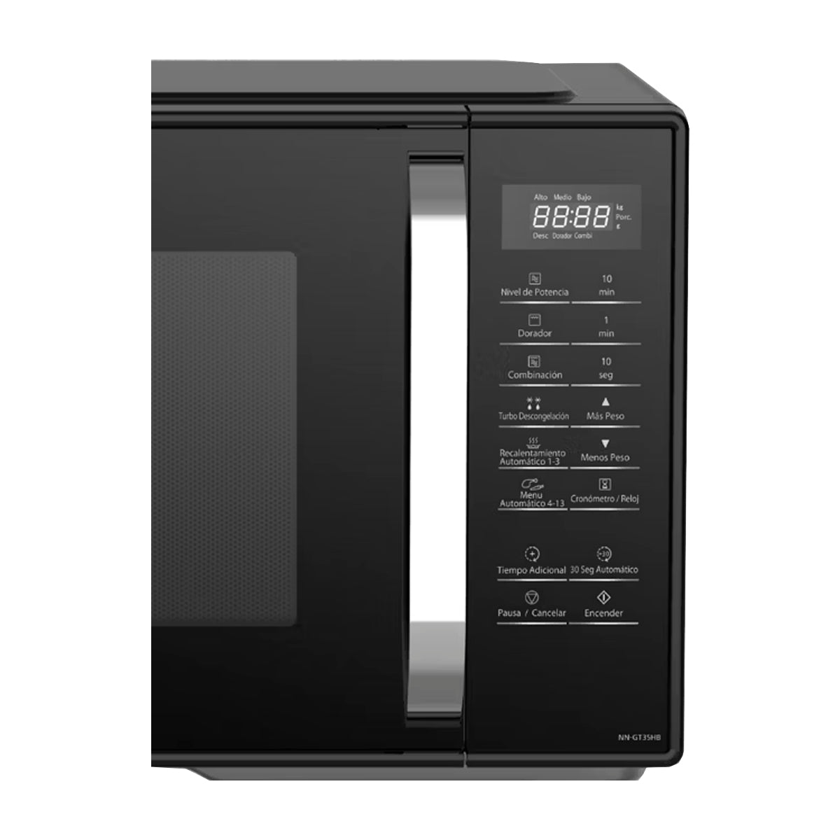 Panasonic Microondas de 900W | Grill | 0.8p3 | Negro