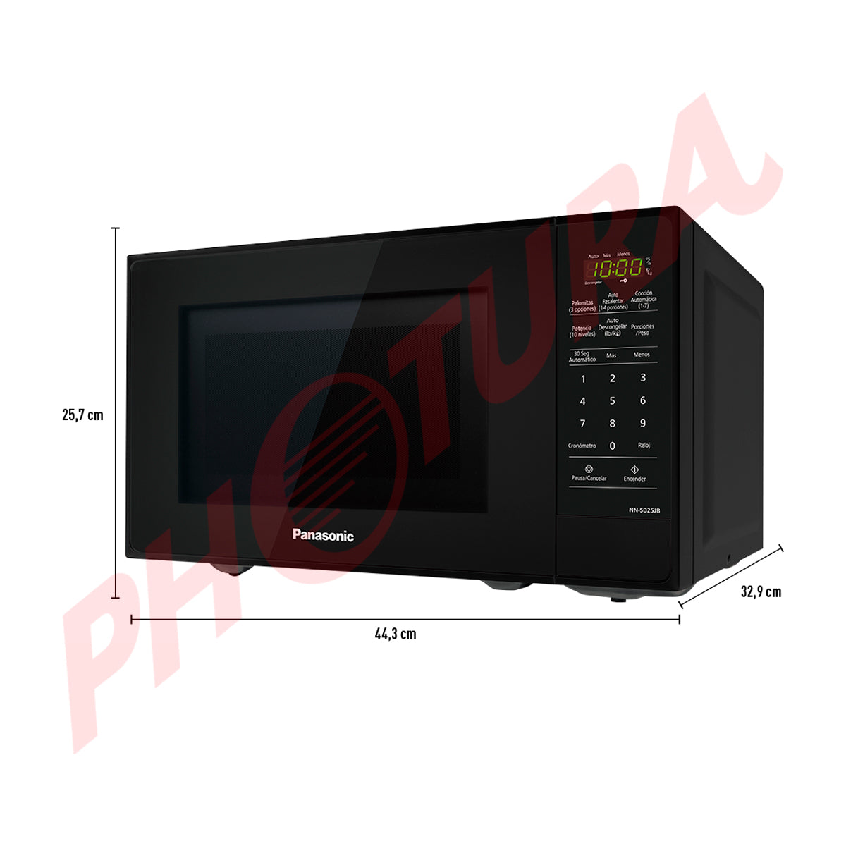 Panasonic NN-SB25JBRUH Microondas de 700W | 0.7p3 | Negro - Photura