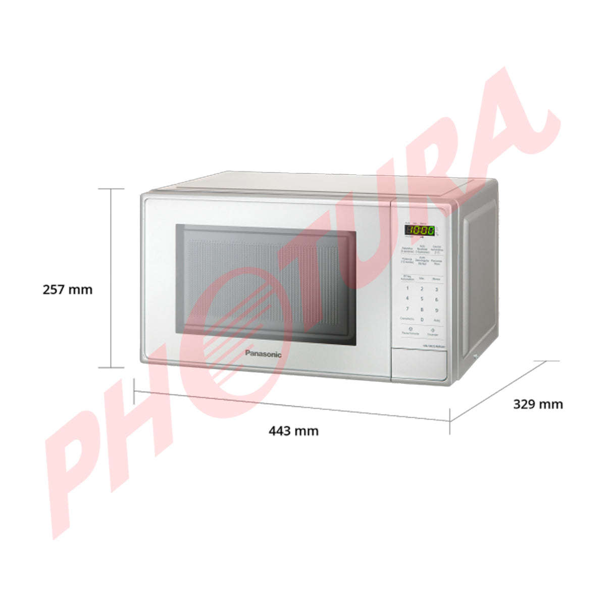 Panasonic NN-SB25JMRUH Microondas de 700W | 0.7p3 | Blanco - Photura