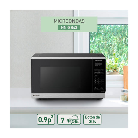 Panasonic Microondas de 900W | 0.9p3 | Negro