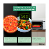 Panasonic Microondas Inverter de 1200W | 1.2p3 | Negro