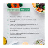 Panasonic Microondas Inverter de 1200W | 1.2p3 | Gris