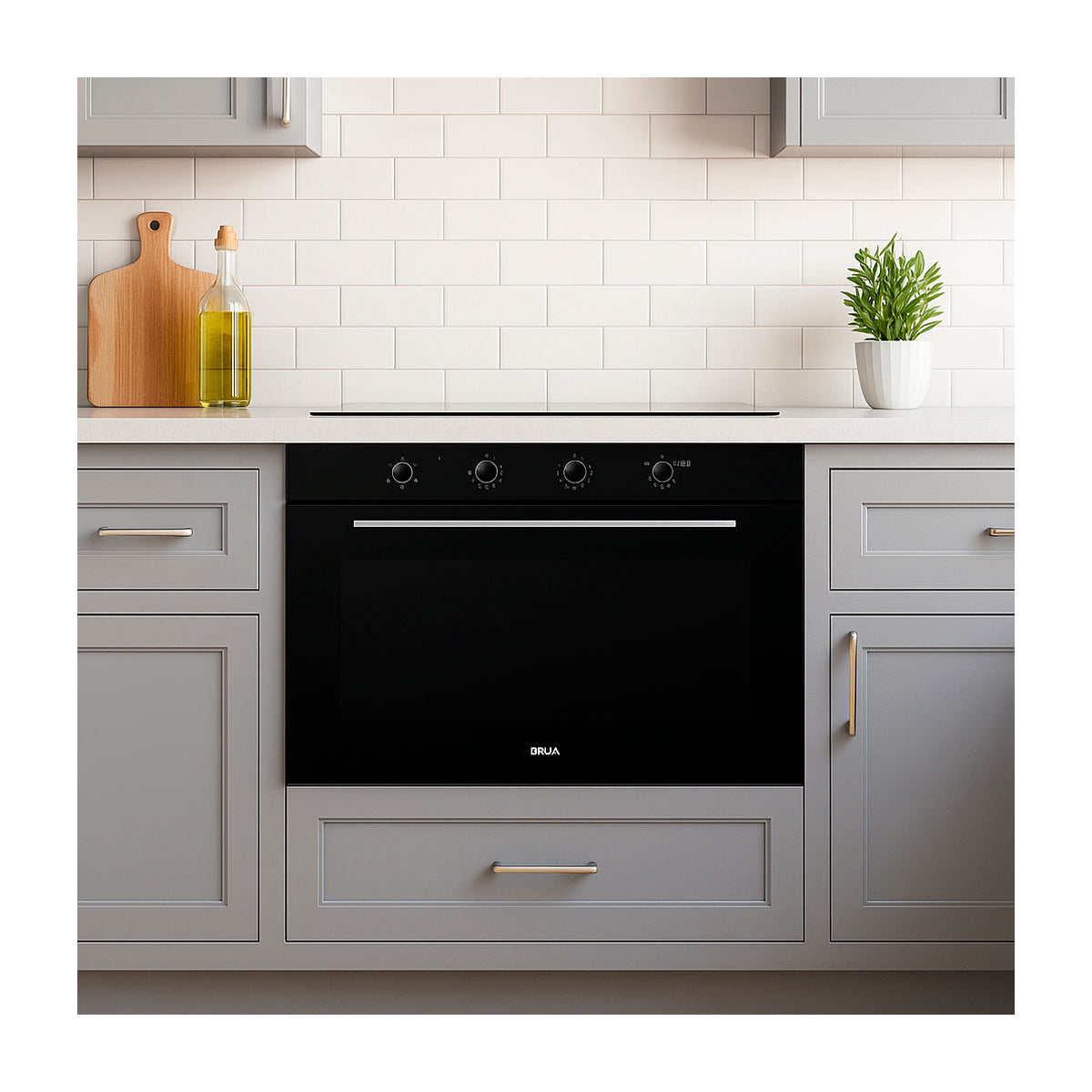 Drija Norteamérica 90 Horno Multifuncional Empotrable a Gas | Puerta de Triple Vidrio | Doble Convección | 250°C