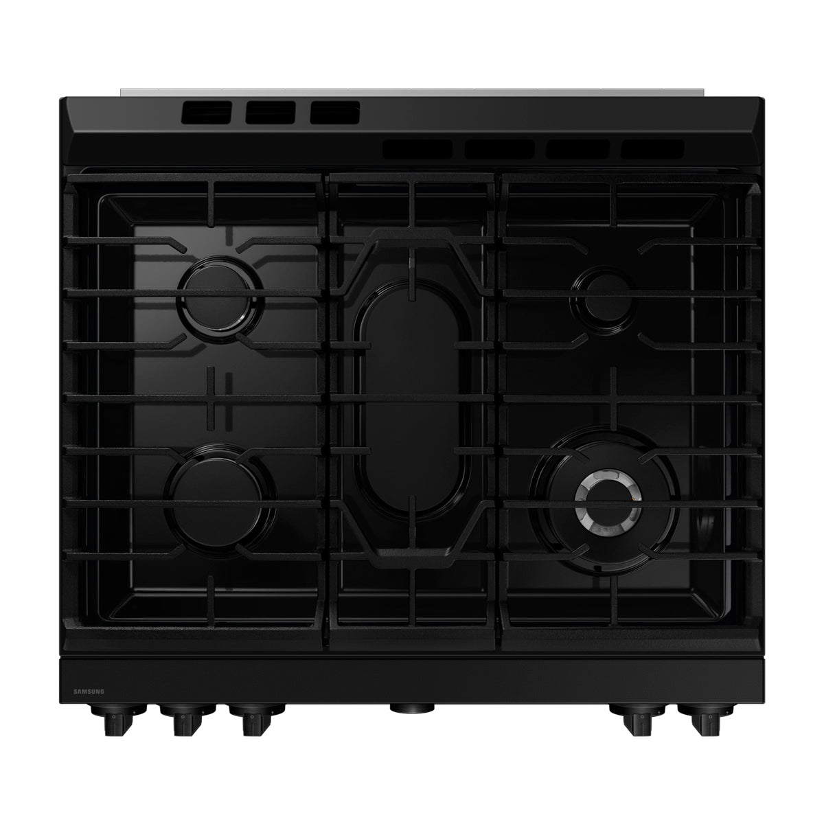 Samsung BESPOKE Estufa a Gas de Acero Inoxidable | WiFi Smart | 6p3 | Air Sous Vide | True Convection | Panel Digital | Plancha | 30" | 5 Quemadores | Clean White