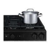 Samsung BESPOKE Estufa a Gas de Acero Inoxidable | WiFi Smart | 6p3 | Air Sous Vide | True Convection | Panel Digital | Plancha | 30" | 5 Quemadores | Clean White