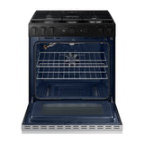 Samsung BESPOKE Estufa a Gas de Acero Inoxidable | WiFi Smart | 6p3 | Air Sous Vide | True Convection | Panel Digital | Plancha | 30" | 5 Quemadores