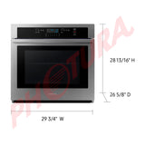 Samsung Horno Multifuncional Empotrable Eléctrico | 30" | 5.1p3 | WiFi | Control Táctil Digital | Interior de Cerámica Azul | Self / Steam Clean | 285°C