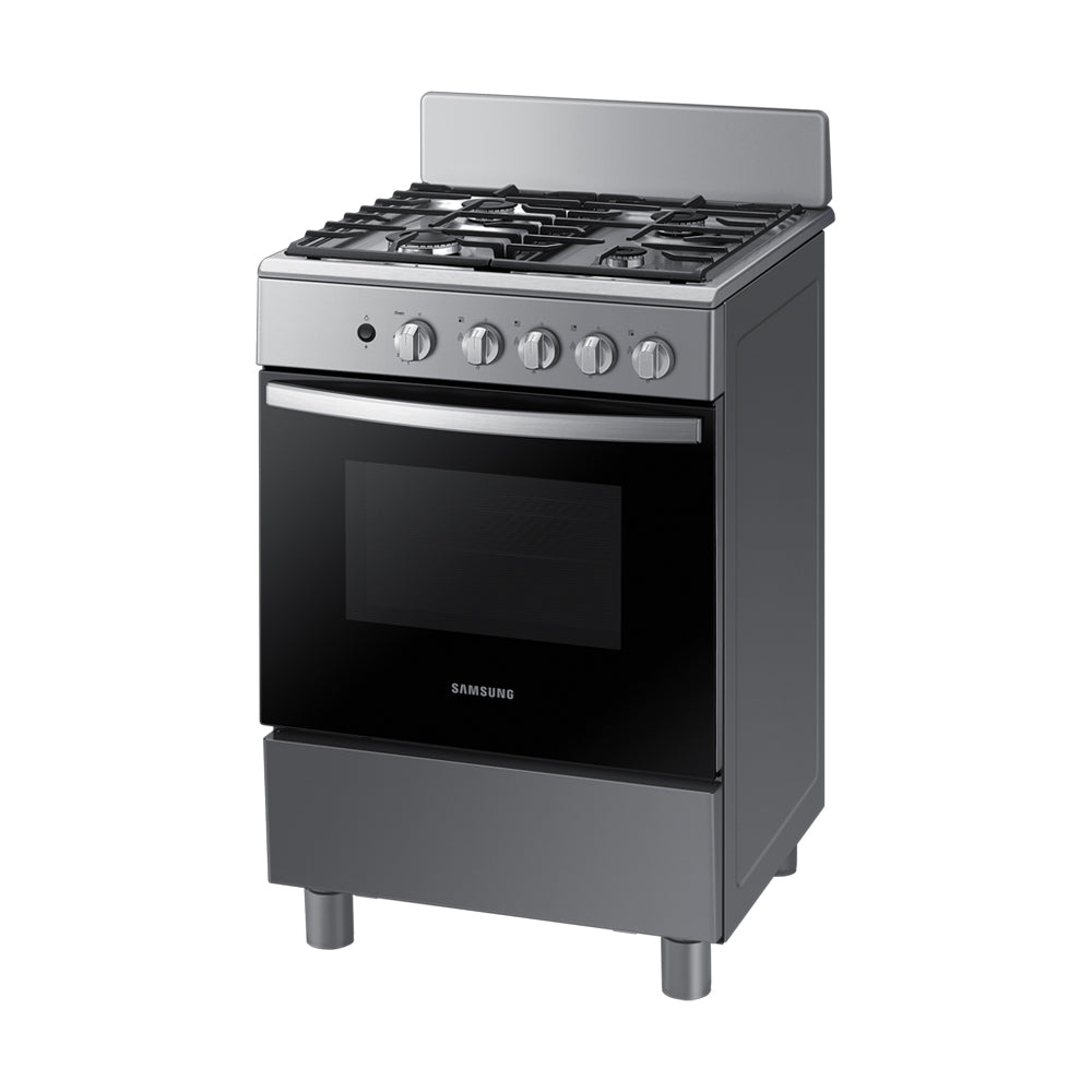 Samsung Estufa a Gas de Acero Inoxidable | Quemador Rápido | Easy Clean | Capacidad de 2.5p3 | 24" | 4 Quemadores