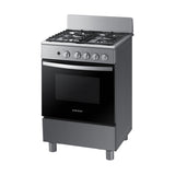 Samsung Estufa a Gas de Acero Inoxidable | Quemador Rápido | Easy Clean | Capacidad de 2.5p3 | 24" | 4 Quemadores