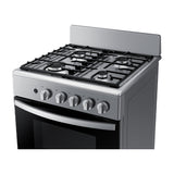 Samsung Estufa a Gas de Acero Inoxidable | Quemador Rápido | Easy Clean | Capacidad de 2.5p3 | 24" | 4 Quemadores