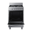 Samsung Estufa a Gas de Acero Inoxidable | Quemador Rápido | Easy Clean | Capacidad de 2.5p3 | 24" | 4 Quemadores