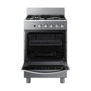 Samsung Estufa a Gas de Acero Inoxidable | Quemador Rápido | Easy Clean | Capacidad de 2.5p3 | 24" | 4 Quemadores