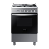 Samsung Estufa a Gas de Acero Inoxidable | Quemador Rápido | Easy Clean | Capacidad de 2.5p3 | Tapa | 24" | 4 Quemadores