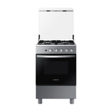 Samsung Estufa a Gas de Acero Inoxidable | Quemador Rápido | Easy Clean | Capacidad de 2.5p3 | Tapa | 24" | 4 Quemadores