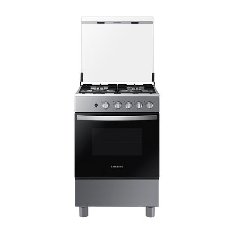 Samsung Estufa a Gas de Acero Inoxidable | Quemador Rápido | Easy Clean | Capacidad de 2.5p3 | Tapa | 24" | 4 Quemadores