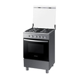 Samsung Estufa a Gas de Acero Inoxidable | Quemador Rápido | Easy Clean | Capacidad de 2.5p3 | Tapa | 24" | 4 Quemadores