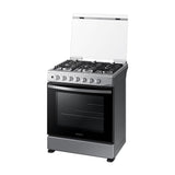 Samsung Estufa a Gas de Acero Inoxidable | Quemador Rápido | Easy Clean | Capacidad de 5.2p3 | Tapa | 30" | 6 Quemadores