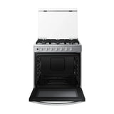 Samsung Estufa a Gas de Acero Inoxidable | Quemador Rápido | Easy Clean | Capacidad de 5.2p3 | Tapa | 30" | 6 Quemadores
