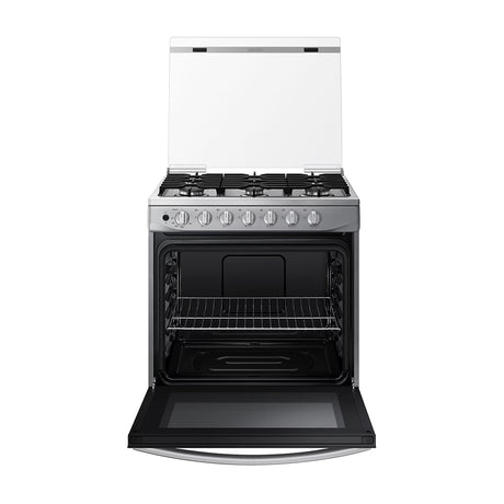 Samsung Estufa a Gas de Acero Inoxidable | Quemador Rápido | Easy Clean | Capacidad de 5.2p3 | Tapa | 30" | 6 Quemadores