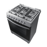 Samsung Estufa a Gas de Acero Inoxidable | Quemador Rápido | Easy Clean | Capacidad de 5.2p3 | Tapa | 30" | 6 Quemadores