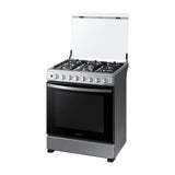 Samsung Estufa a Gas de Acero Inoxidable | Quemador Rápido | Easy Clean | Capacidad de 5.2p3 | Tapa | Plancha | 30" | 6 Quemadores