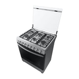 Samsung Estufa a Gas de Acero Inoxidable | Quemador Rápido | Easy Clean | Capacidad de 5.2p3 | Tapa | Plancha | 30" | 6 Quemadores