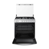 Samsung Estufa a Gas de Acero Inoxidable | Quemador Triple Potencia | Tipo Espejo | Capacidad de 5.2p3 | Tapa | Plancha | 30" | 5 Quemadores